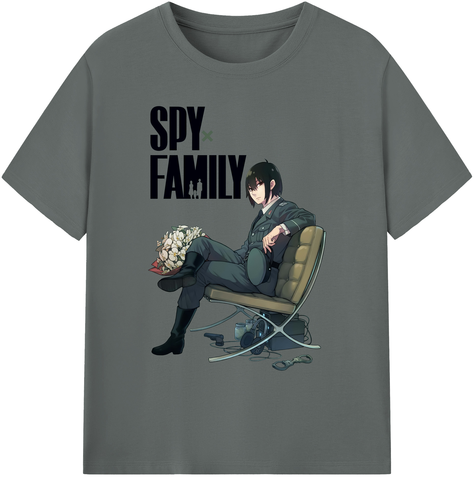 （画像用） SPY×FAMILY间谍家家酒 綿100％ メンズ半袖Tシャツ｜肌触りやわらか＆通気性